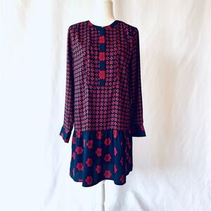 LOFT Floral Print Shift Dress – Size M